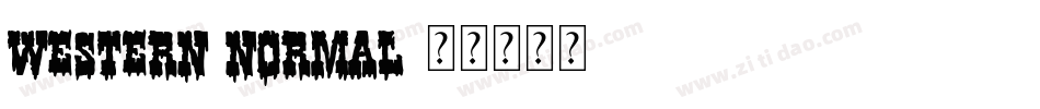 Western Normal字体转换